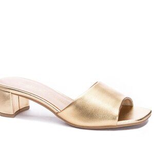 Gold Lana Slide Sandal by Chinese Laundry